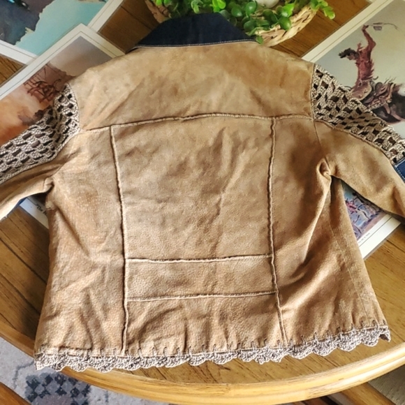 Suede and Denim Jacket - Picture 6 of 6